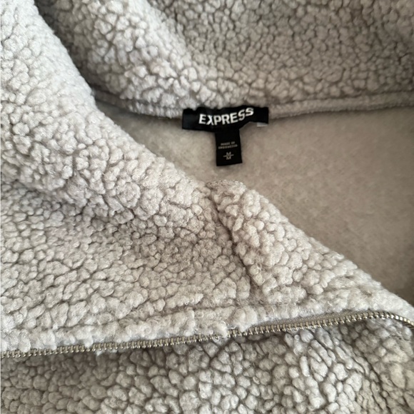 Express Light peach Teddy Jacket - Picture 5 of 6